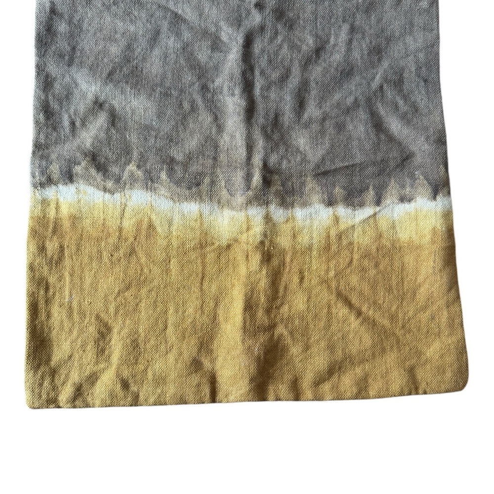Closet clean out! CB2 Natural Dye Brown Pillow Cover Tie Dye Boho 18” x 18” New - Picture 6 of 11
